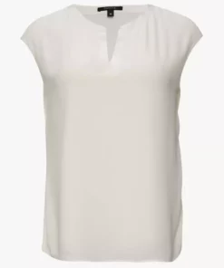 Comma, Satin T-Shirt White
