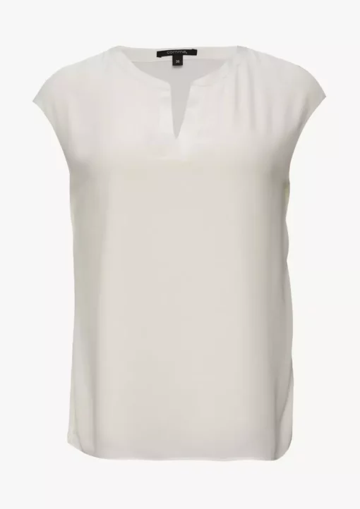 Comma, Satin T-Shirt White