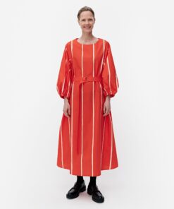 Marimekko Blomma Puhveli Dress Red