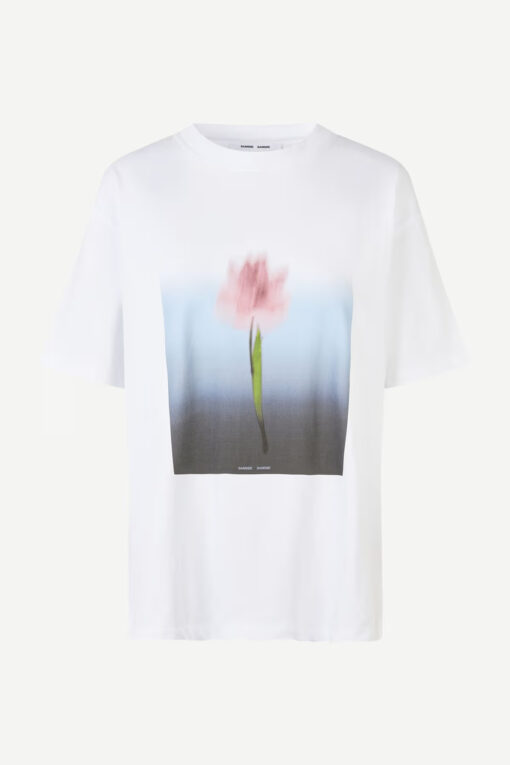 Samsøe Samsøe Saeira T-shirt Blurred Tulip White
