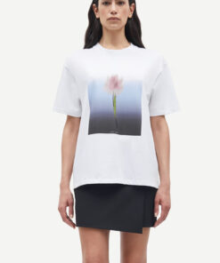 Samsøe Samsøe Saeira T-shirt Blurred Tulip White
