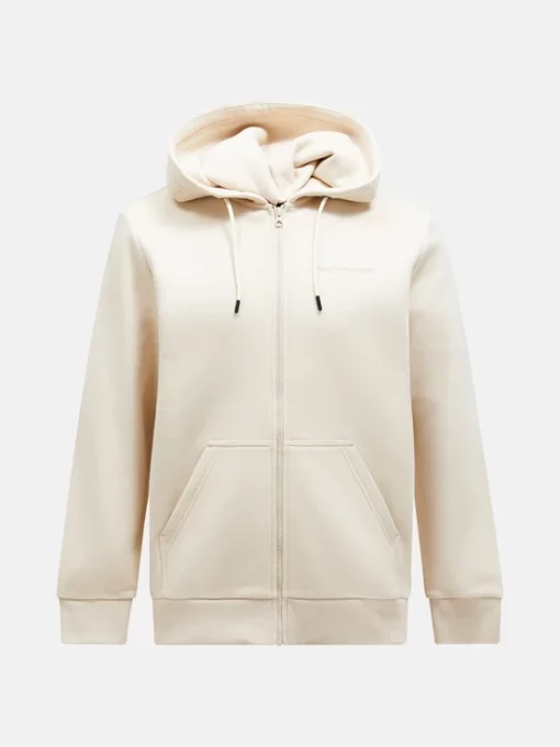 Peak Performance Original Small Logo Zip Hood Men Sand Fog