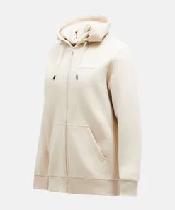 Peak Performance Original Small Logo Zip Hood Men Sand Fog