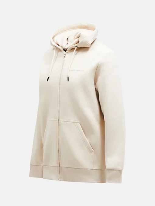 Peak Performance Original Small Logo Zip Hood Men Sand Fog