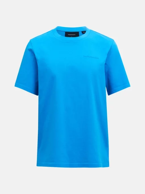 Peak Performance Original Small Logo Tee Men Brilliant Blue