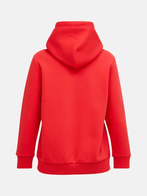 Peak Performance Small Logo Hood Women Brilliant Red