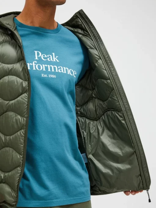 Peak Performance Helium Down Hood Jacket Men Pine Needle