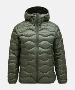 Peak Performance Helium Down Hood Jacket Men Pine Needle