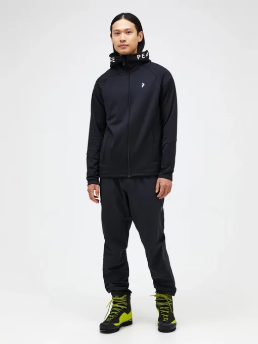 Peak Performance Rider Zip Hood Men Black