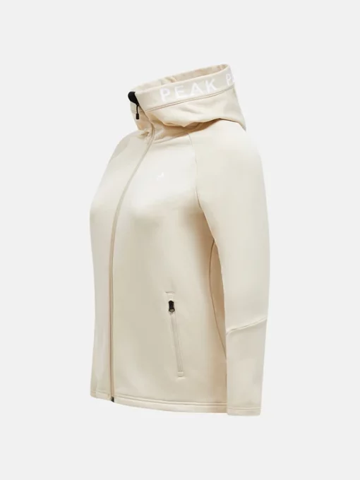 Peak Performance Rider Zip Hood Women Sand Fog