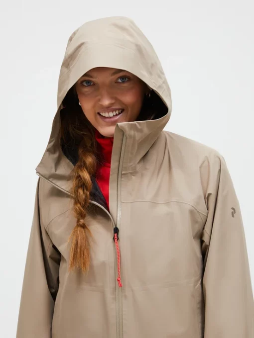 Peak Performance Treeline HIPE® Shell Parka Women Avid beige