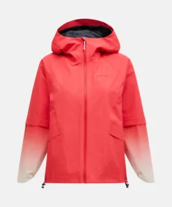 Peak Performance Trailblazer Shell Jacket Brilliant Red / Sand Fog