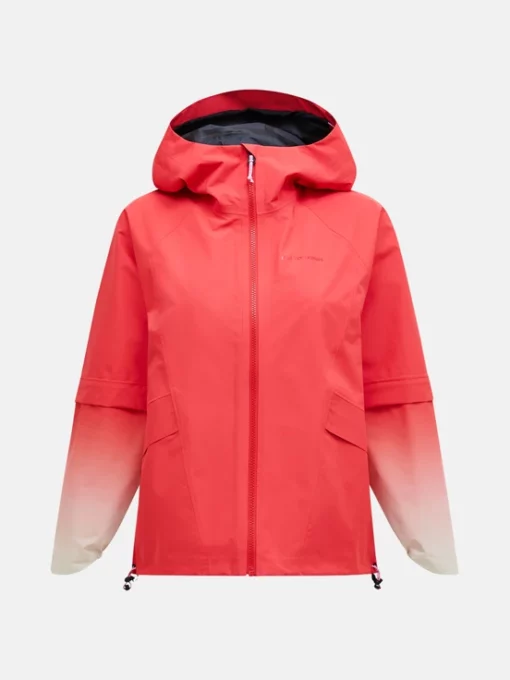 Peak Performance Trailblazer Shell Jacket Brilliant Red / Sand Fog