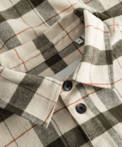 Les Deux Les Deux Lennon Check Overshirt Ivory/Rosin