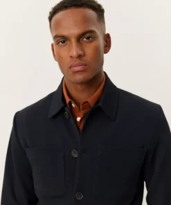 Les Deux Marseille Hybrid Jacket Navy