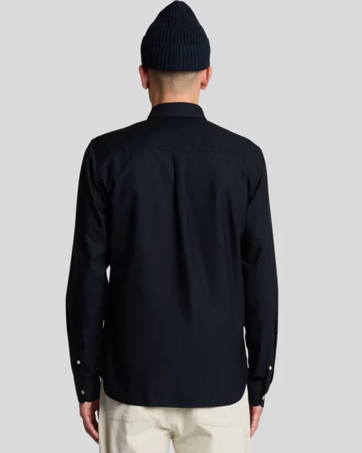 Lyle & Scott Plain Oxford Shirt Dark Navy