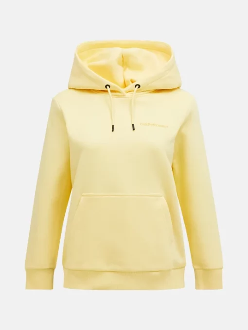 Peak Performance Small Logo Hood Women Mellow Yellow