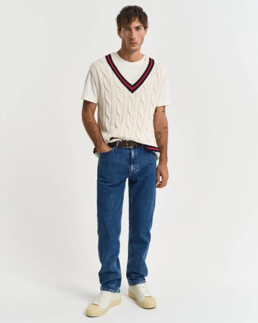 Gant Reg Clean Wash Jeans Mid Blue Vintage
