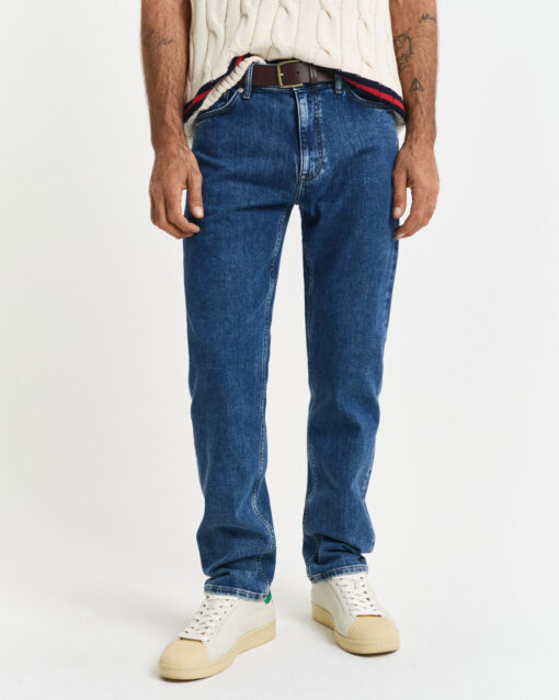 Gant Reg Clean Wash Jeans Mid Blue Vintage