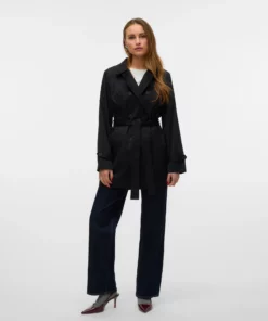 Vero Moda Chelsea Olivia Trench Coat Black