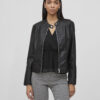 Vila Blue Coated Jacket Black
