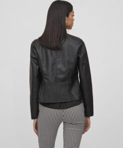 Vila Blue Coated Jacket Black