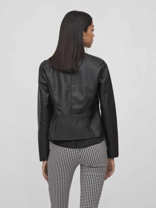 Vila Blue Coated Jacket Black