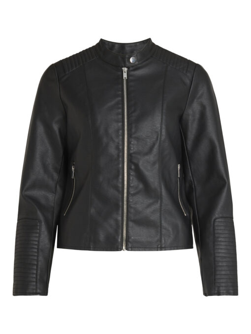 Vila Blue Coated Jacket Black