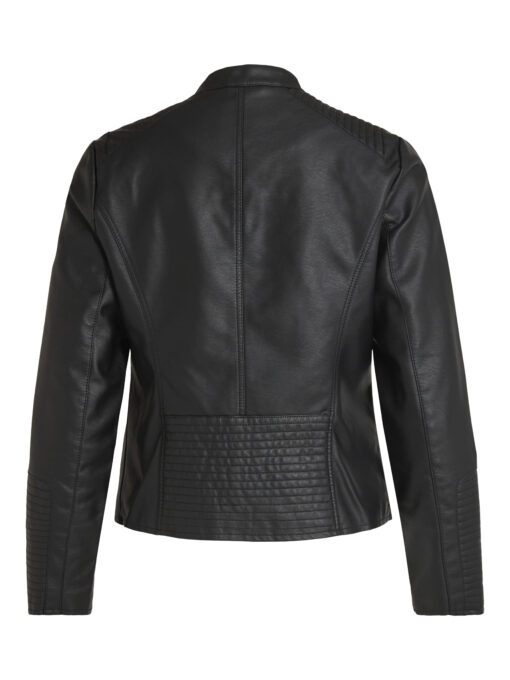Vila Blue Coated Jacket Black
