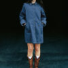 Nudie Jeans Women Maj Western Denim Dress Blue