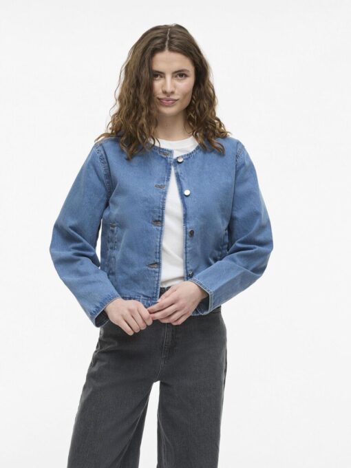 Vila Reba Denim Jacket Light Blue Denim