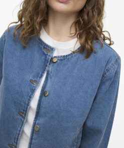 Vila Reba Denim Jacket Light Blue Denim