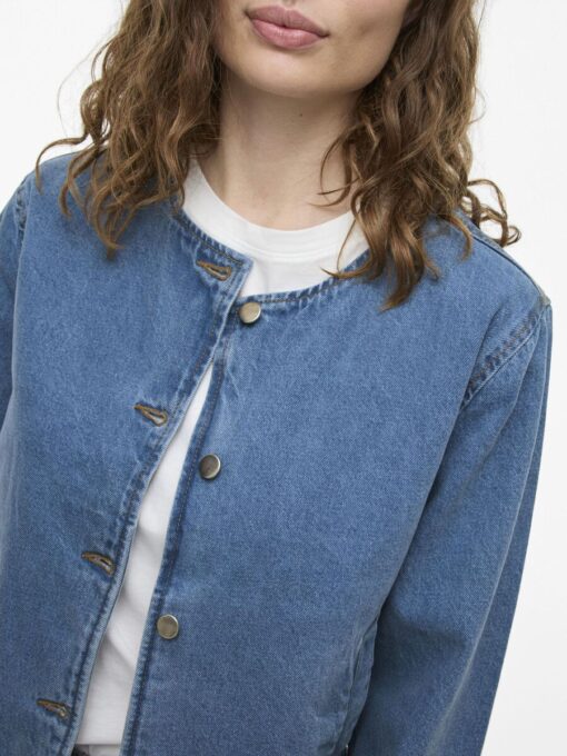 Vila Reba Denim Jacket Light Blue Denim
