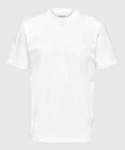 Selected Homme Relax Colman T-shirt Bright White