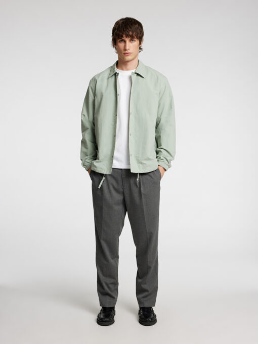 Selected Homme Tapered Leroy Pleat Pants Grey