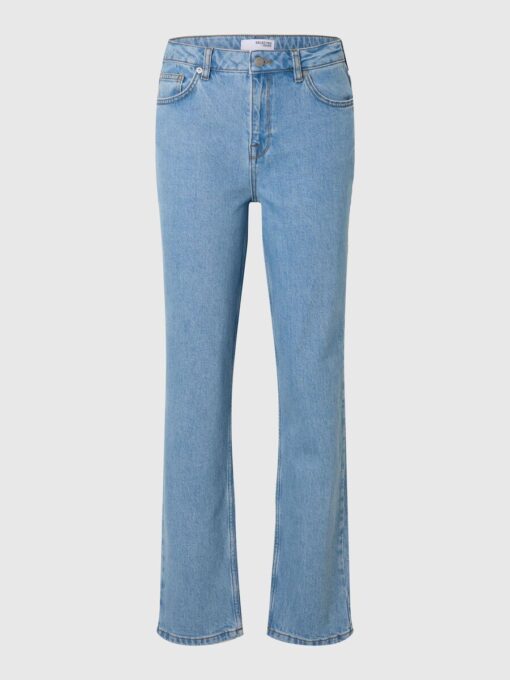 Selected Femme Alice Straight Light Blue Jeans