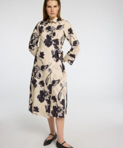Selected Femme Aviana AOP Midi Wrap Dress Birch