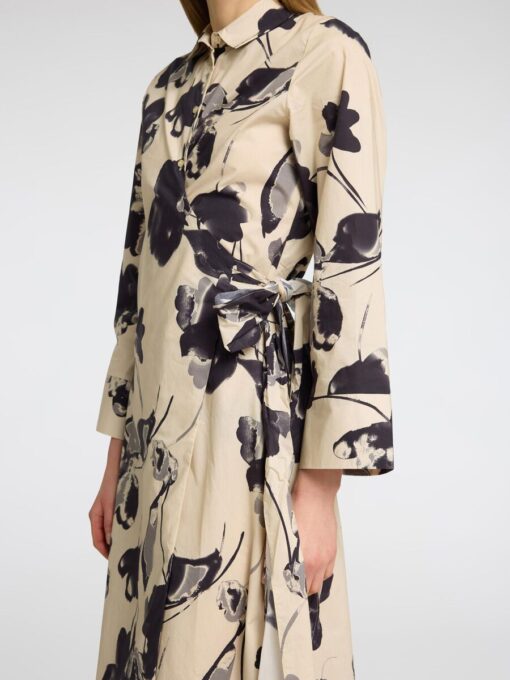 Selected Femme Aviana AOP Midi Wrap Dress Birch