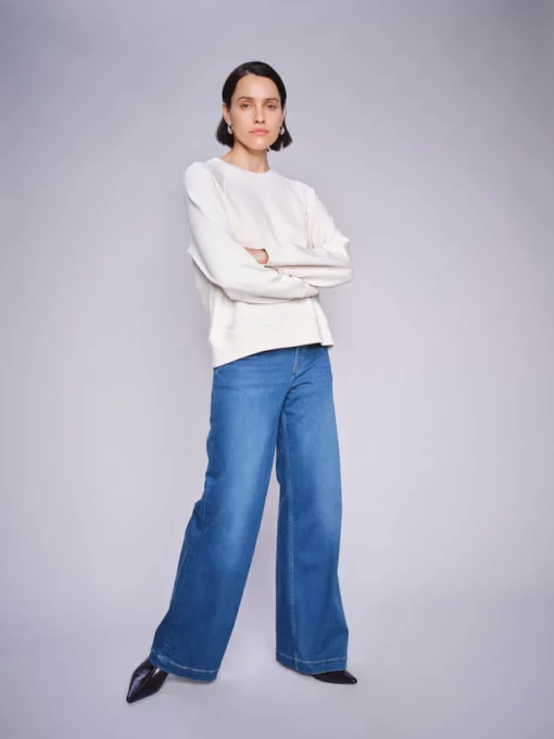 Mos Mosh Dara Deluxe Jeans Mid Blue