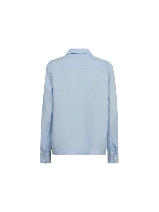 Mos Mosh Enna Linen Pocket Blouse Skyway