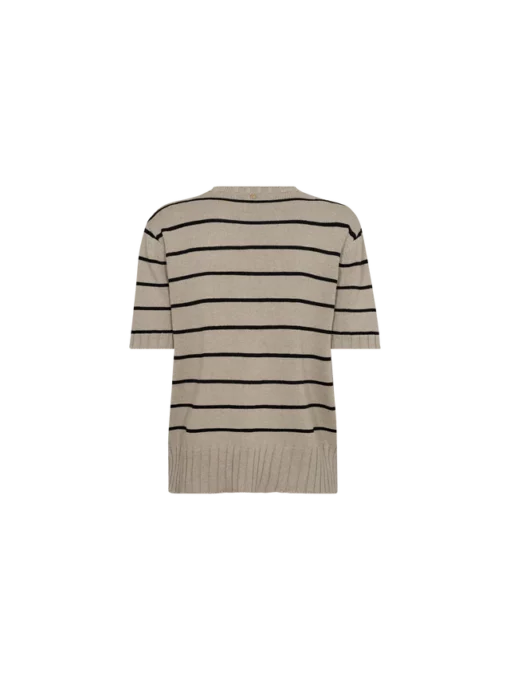 Mos Mosh Finlo Paper SS Knit Sesame