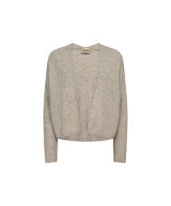 Mos Mosh Thora Relax Knit Cardigan Feather Gray