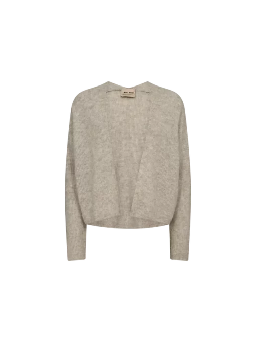 Mos Mosh Thora Relax Knit Cardigan Feather Gray