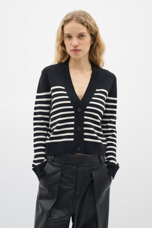 InWear WallisIW Cardigan Black Stripe