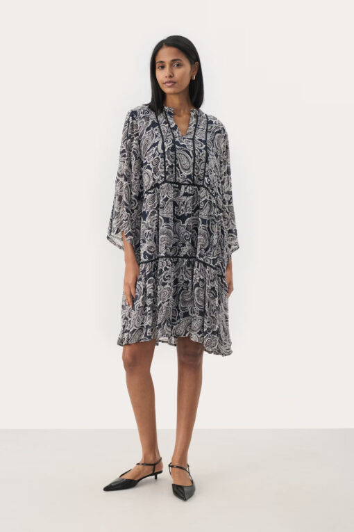 Part Two Nibi Dress After Midnight Paisley Print