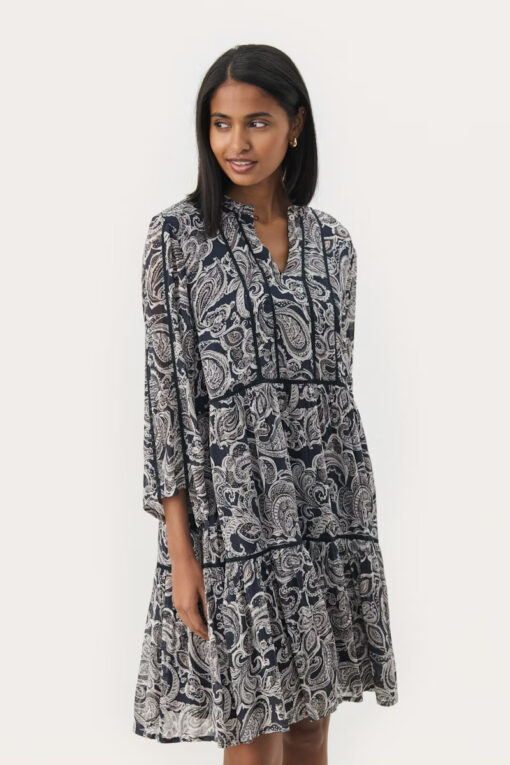 Part Two Nibi Dress After Midnight Paisley Print