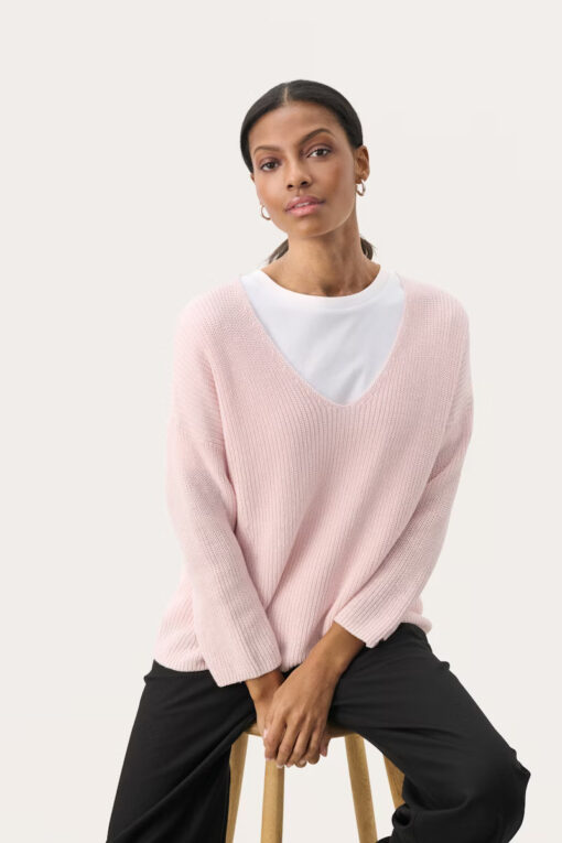 Part Two Etrona Pullover Mauve Chalk