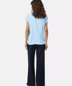 Comma, SS Blouse Light Blue