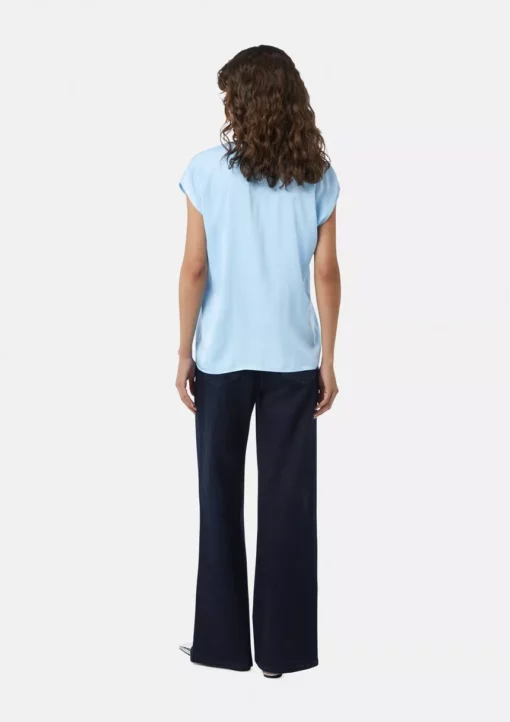 Comma, SS Blouse Light Blue