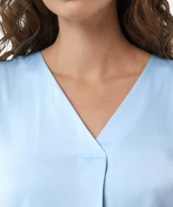 Comma, SS Blouse Light Blue
